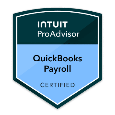 Certified QuickBooks Payroll Intuit ProAdvisor Badge Certified QuickBooks Payroll Intuit ProAdvisor Badge
